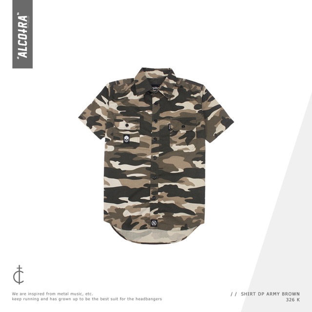 SHIRT DP ARMY BROWN