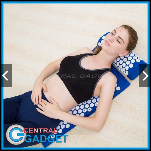 Matras Yoga ABS Spike Akupuntur Needle Pad Massage Cushion 2 in 1