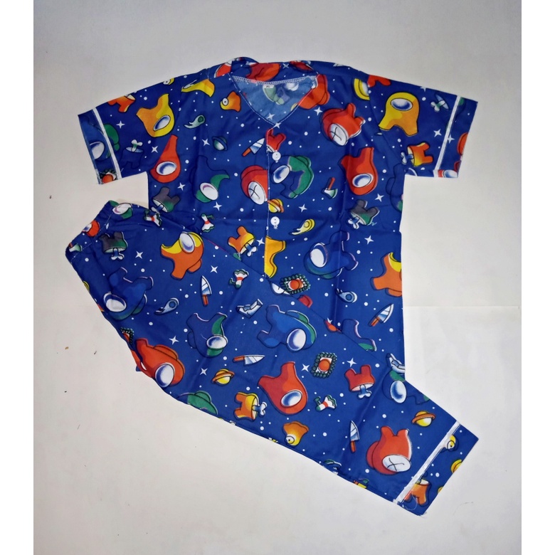 sale piyama oblong tanpa kerah size xl