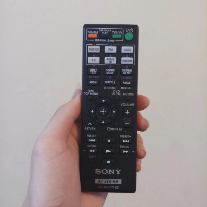 Remote Home Theater Sony RM-ADU079