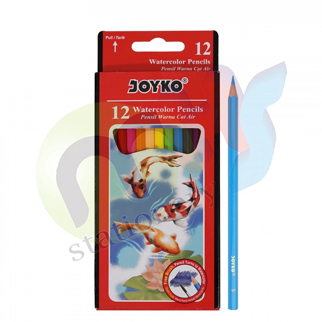 

Watercolor Pencil / Pensil Warna Cat Air Joyko WCP- 110 / 12 Warna