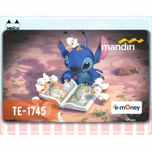 

[TE-1745] Sticker E-money Mandiri Meico - Stitch