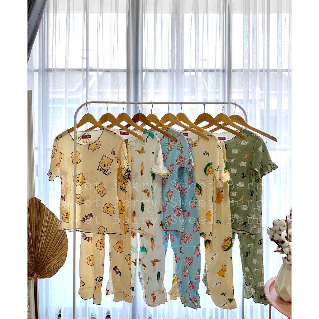 Sweet Berry - Misell Comfy Pajamas/ Piyama Celana Panjang Bahan Kaos