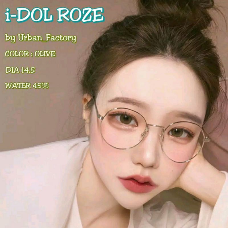 Softlens IDOL ROZE 14.5 MM NORMAL by URBAN FACTORY / Softlen Soflen Warna