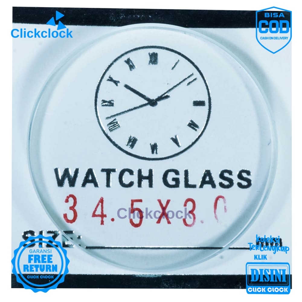 Kaca Jam Kaca Bahan Watch Glass PNC-240 Murah 2,4 cm