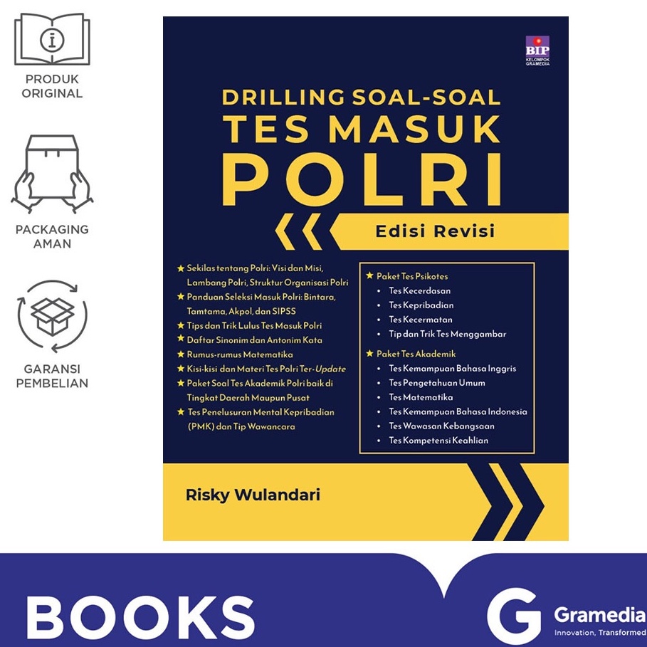 Buku Drilling Soal-soal Tes Masuk POLRI Edisi Revisi-1