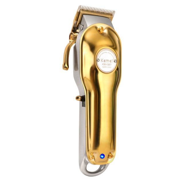 Hair Clipper Electric Full Metal KM-1987 / Alat Mesin Cukur Rambut Charger Kemei 1987