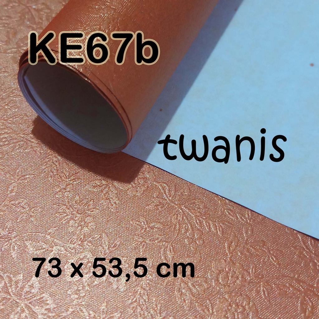 

10 LEMBAR KERTAS EMBOS BUNGKUS HAMPERS EKSKLUSIF ROYAL CLASSY PAPER WARNA ORANGE KODE KE67B