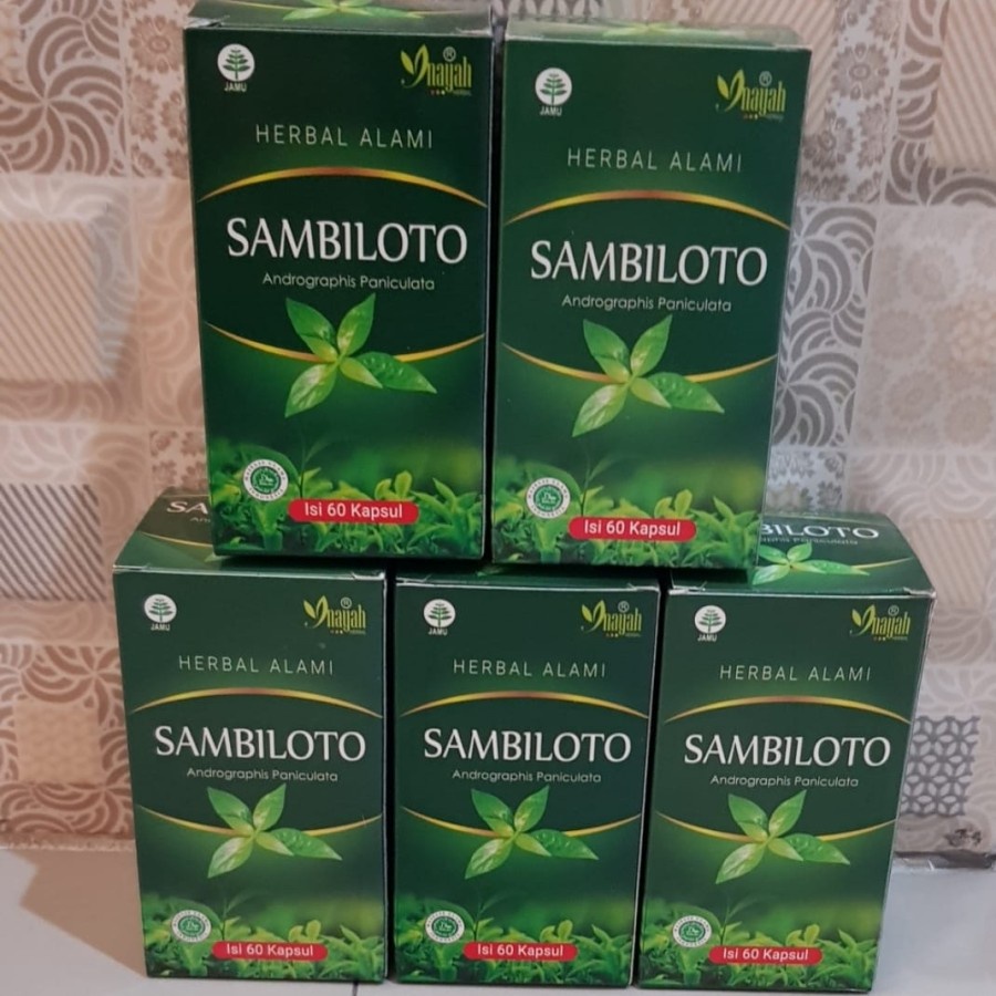 SAMBILOTO KAPSUL [INAYAH] – HERBAL OBAT FLU HYPERTENSI MENURUNKAN KOLESTEROL