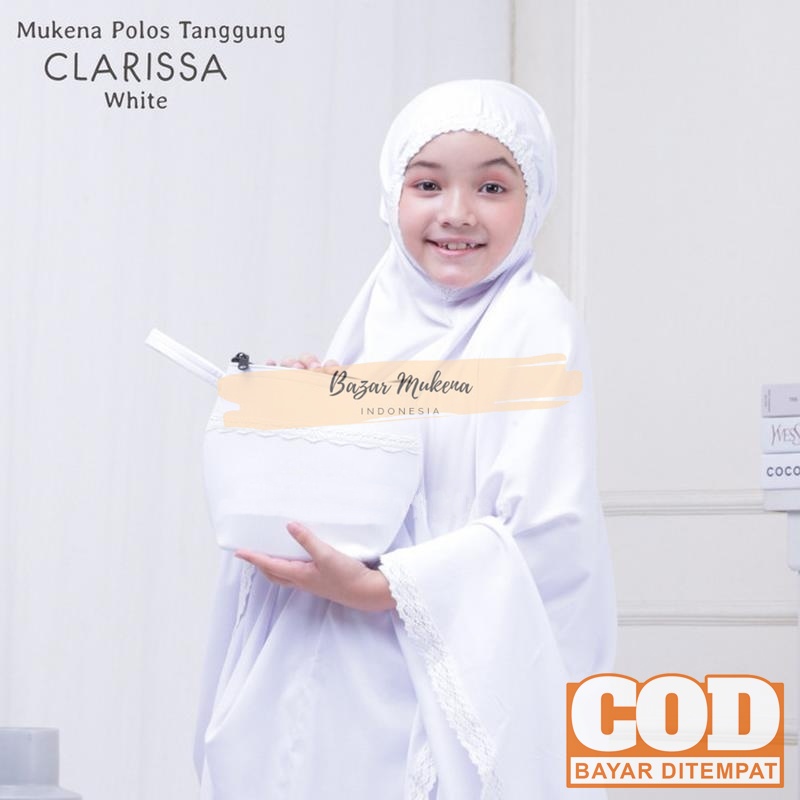 Mukena Anak Umur 5 6 7 8 9 10 11 12 Tahun Mukena Katun Anak Polos Mukena Tanggung Clarissa Telekung 