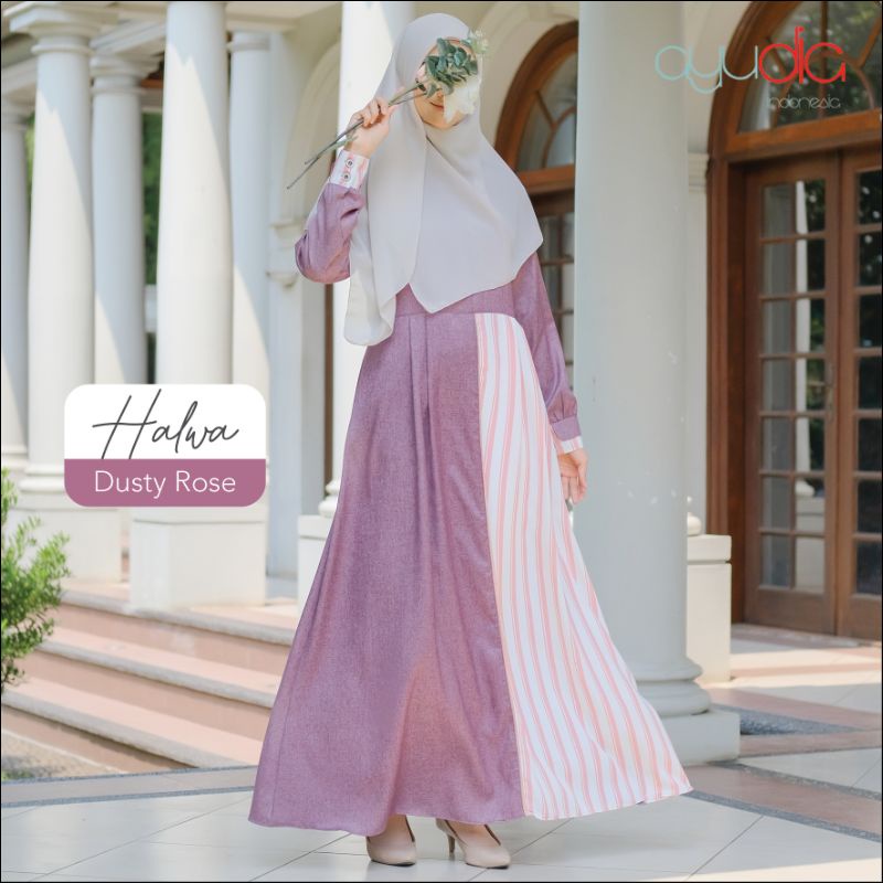 Halwa Dress Katun Madina Busui Friendly