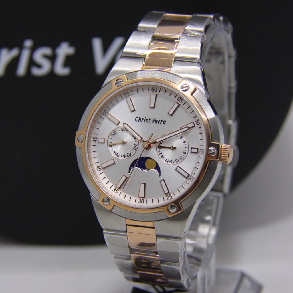CHRIST VERRA JAM TANGAN ARLOJI PRIA ANALOG ORIGINAL GARANSI 31926 JAM TANGAN COWOK ARLOJI COWOK