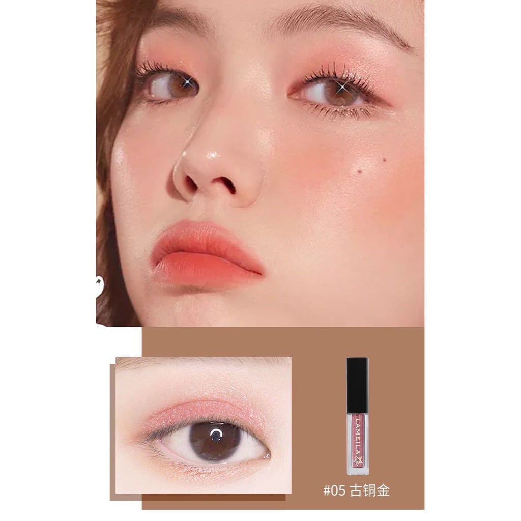 Lameila Eyeshadow Glitter Liquid, Eyeshadow Liquid HK-1033