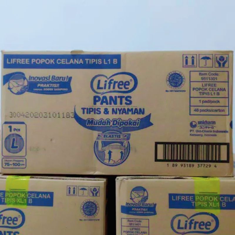 Lifree Celana 1 Karton Size L (48 pcs)