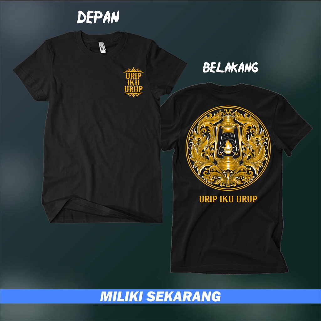 Kaos Jawa Urip Iku Urup KODE K3 Kaos Budaya