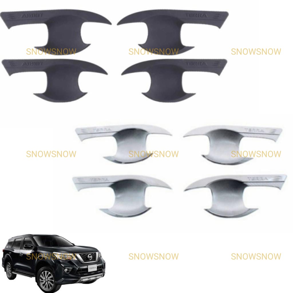 Cover Outer Mangkok Nissan Terra 2018 2022 up Hitam Chrome