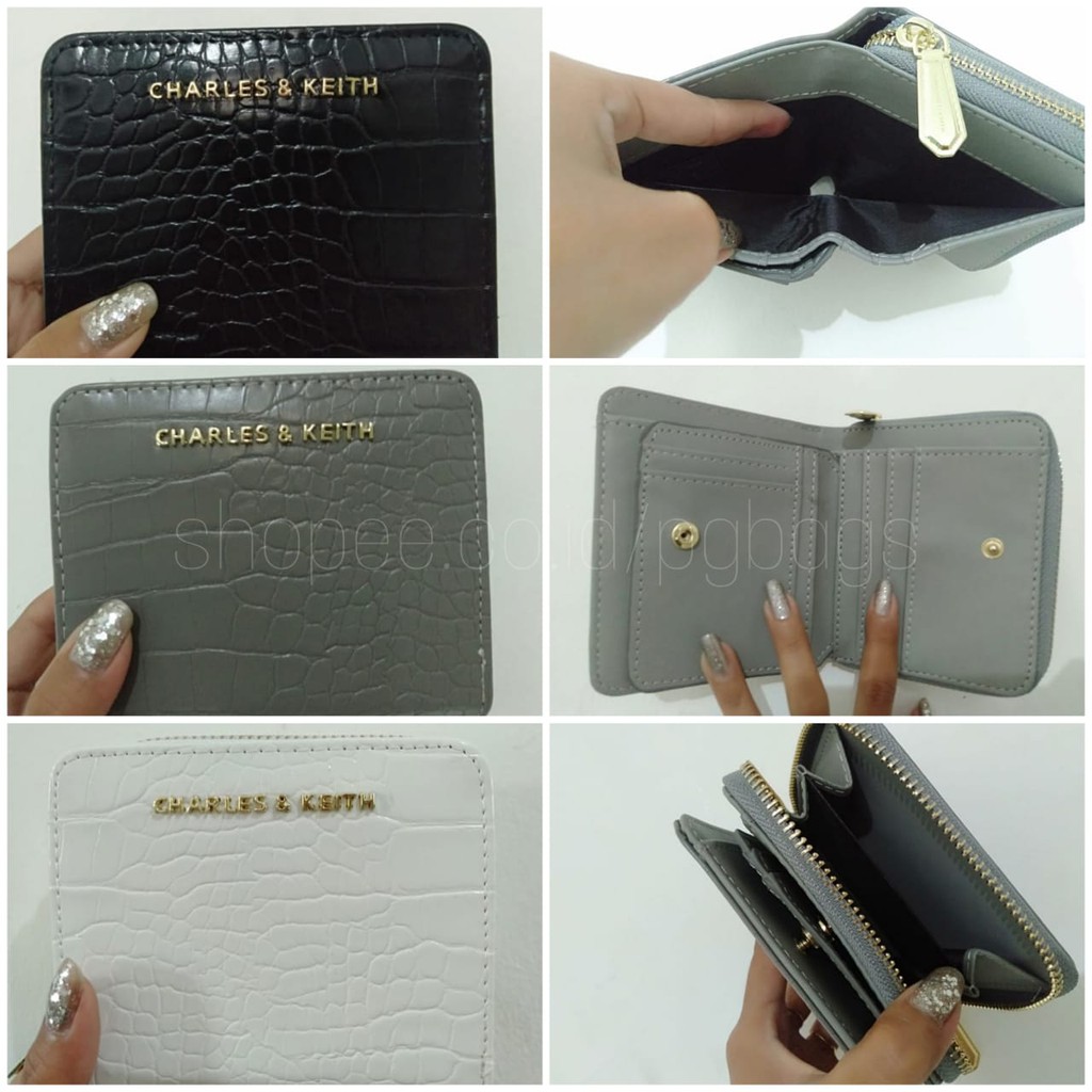 (PGBAGS) DOMPET WANITA  MINI C*K CROCO PRINT ZIPPER TERBARU PREMIUM #642865