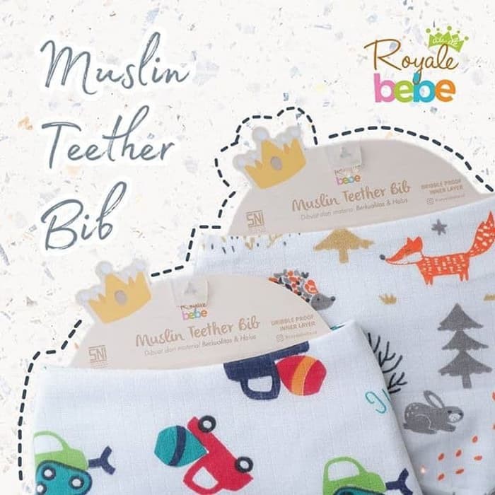 Royale bebe Muslin Teether Bib