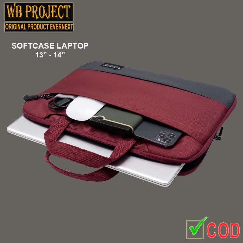 Tas softcase pelindung laptop jinjing unisex pria wanita tas soft case laptop 13" dan 14" inch kuali