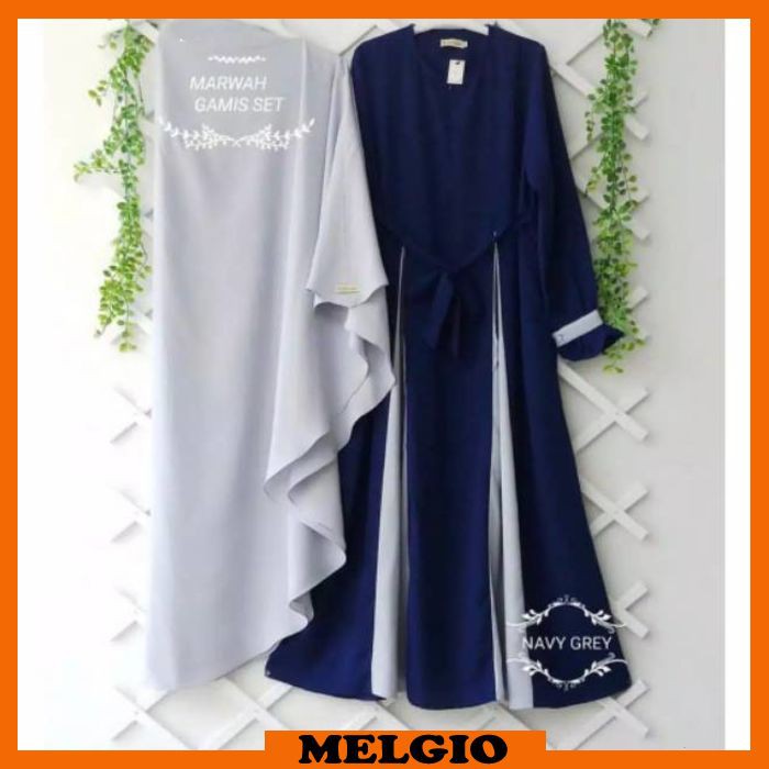 MELGIO - Gamis Syari Marwah Set