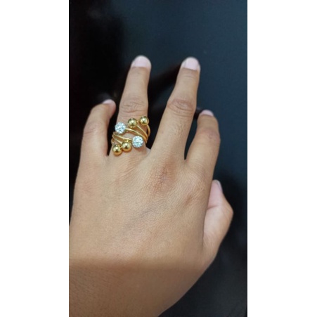 Cincin Boba titanium asli, tidak luntur