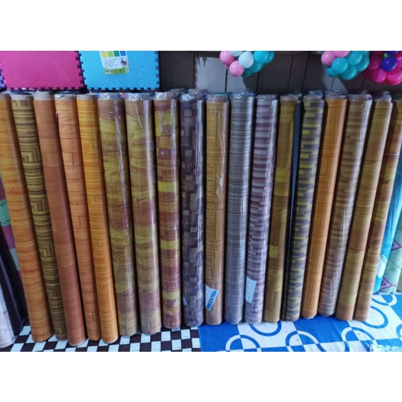 Karpet Lantai Tikar Lantai Tikar Plastik Motif Vinyl Lebar 1,2 Meter @permeter