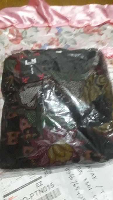 Dress//gamis Syari Calvin Jeans Motif Batik//nabilah Maxy Original By Akasia