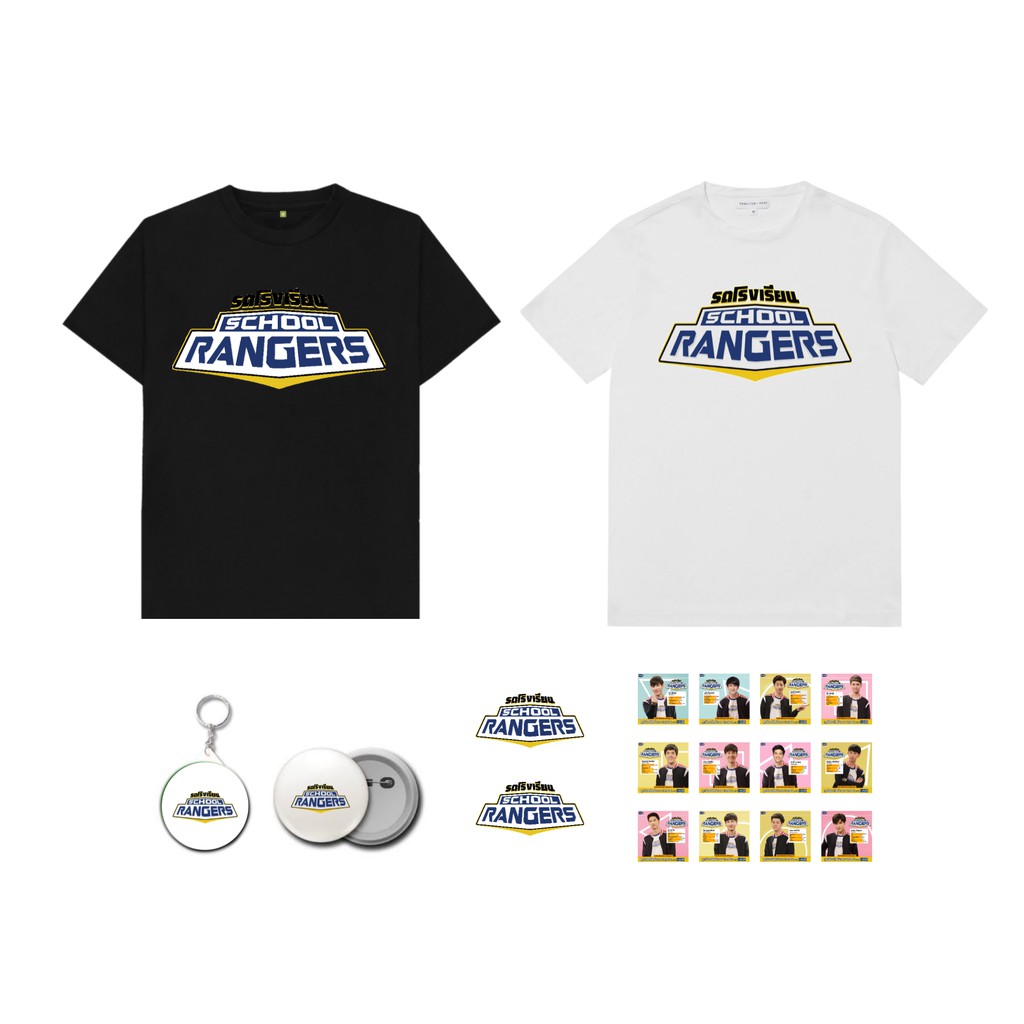 (PREORER) LIMITED KAOS/T-SHIRT SCHOOL RANGERS (PUTIH/HITAM)