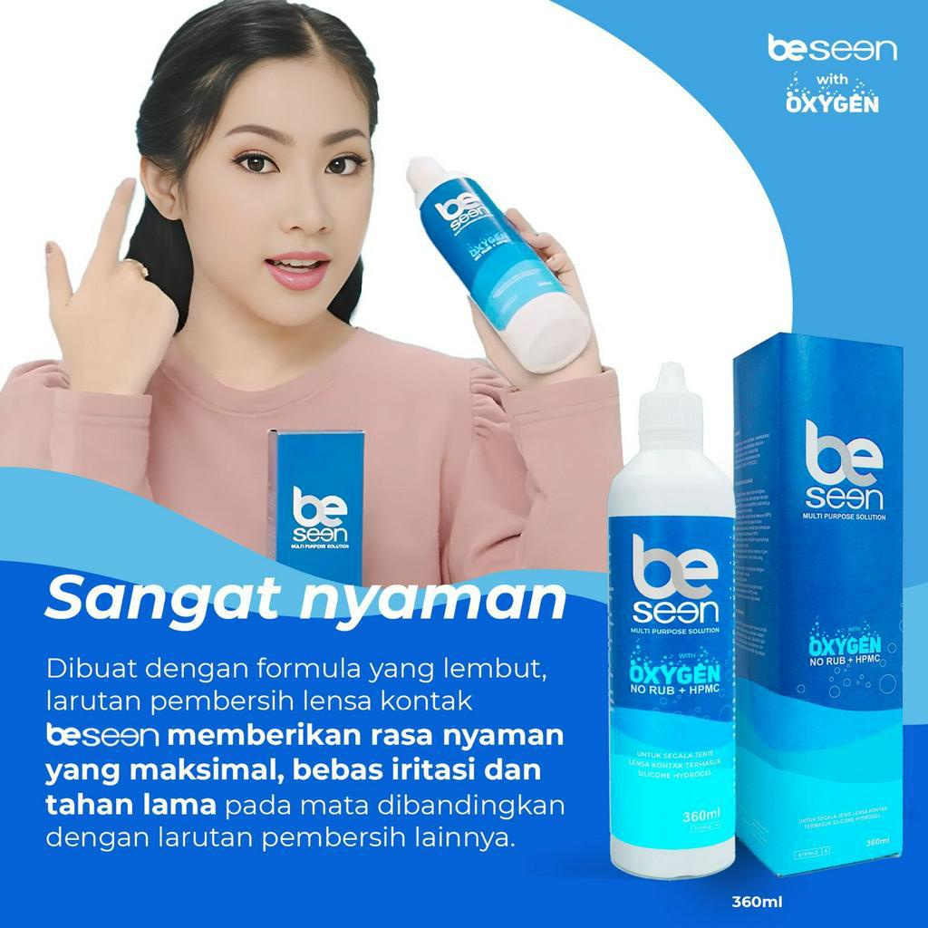 (BISA COD) CAIRAN SOFTLENS BC BE SEEN 60ML / AIR SOFTLENS BC BE SEEN OXYGEN 60 ML / BCBESEEN / OMEGA BC BE SEEN