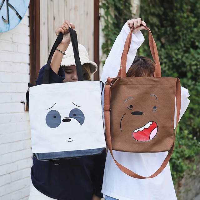 MANDICANTIK Tote bag WE BARE BEAR / WBB tas selempang tas spao Disney