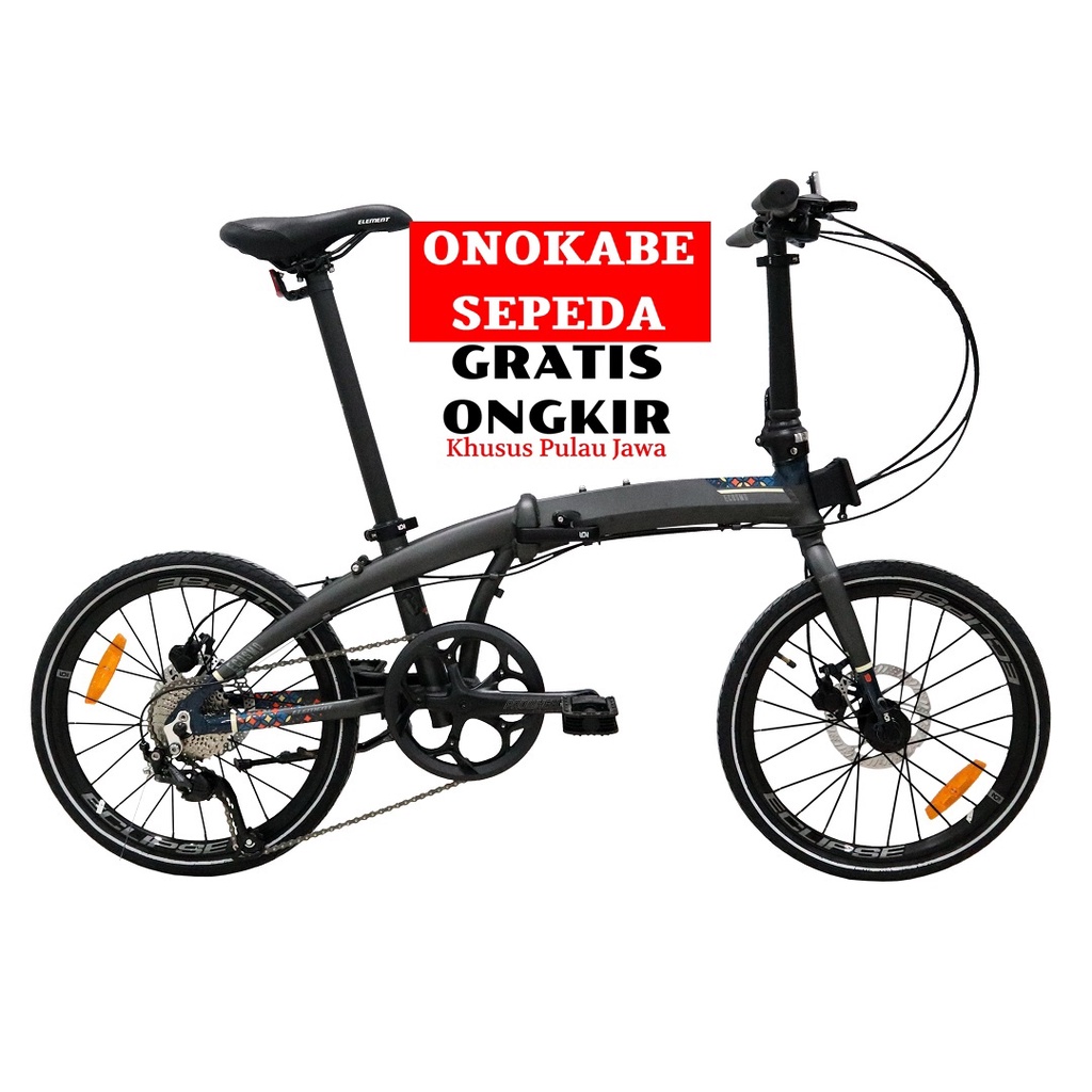 SEPEDA LIPAT 20 ELEMENT ECOSMO 9SP HYDRAULIC JAMSELINAS FLASH SALE