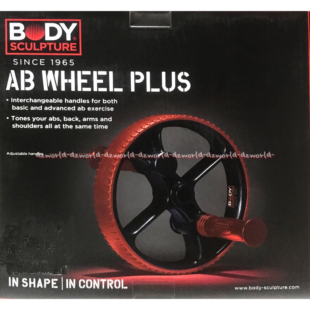 Body Sculpture AB Wheel Plus Alat Roda Untuk Fitness Mengecilkan Perut dan Lengan Body Skultur