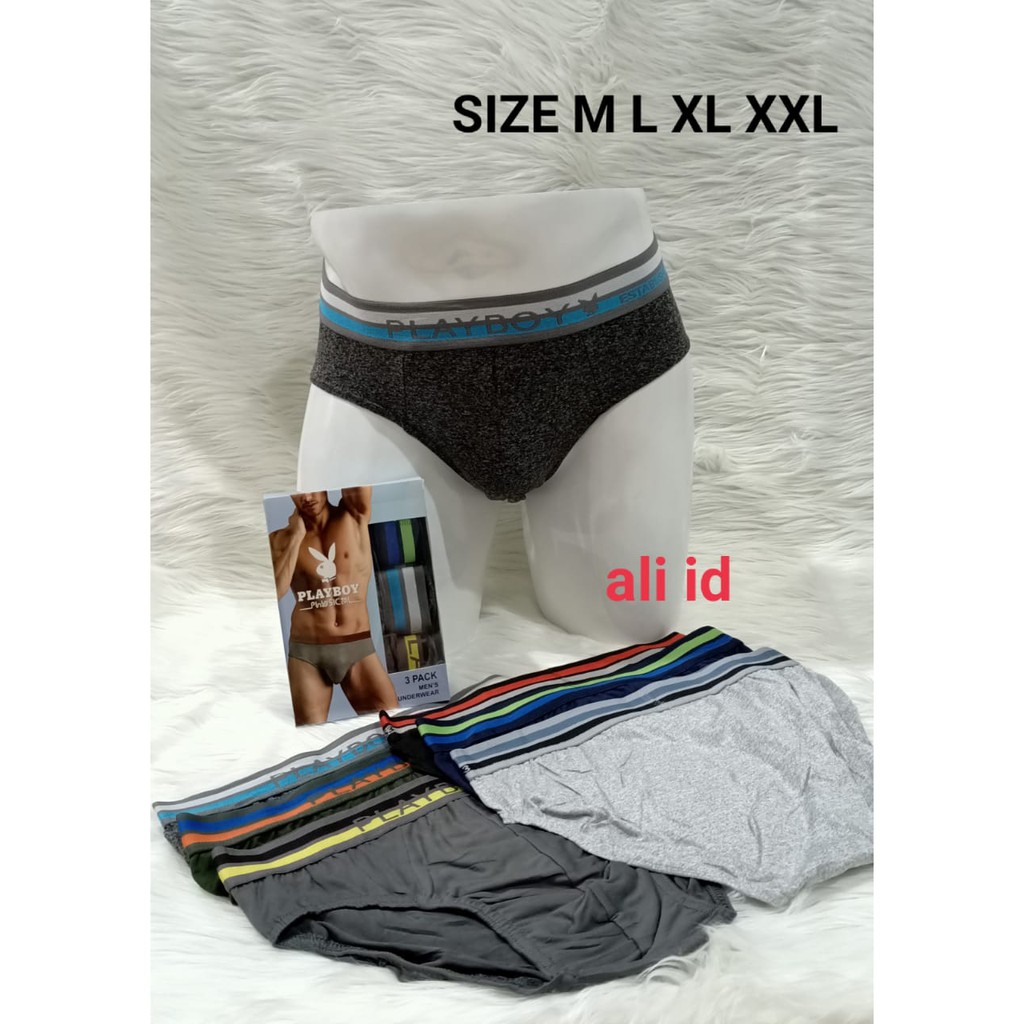 PROMO !!! 3 PCS CELANA DALAM PRIA || CELANA DALAM PLYBY || CD MEN'S BRIEF