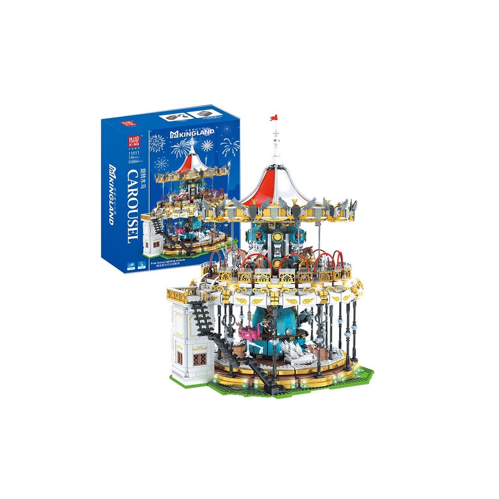 MOULD KING 11011 LAND CAROUSEL BRICKS BRICK BLOCKS BLOCK