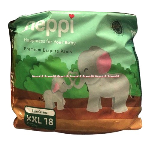 Neppi Premium Diapers Pants XXL18 Popok Celana Nepi Untuk Bayi Anak Extra Large XXL 18 Neppy Diaper Pant