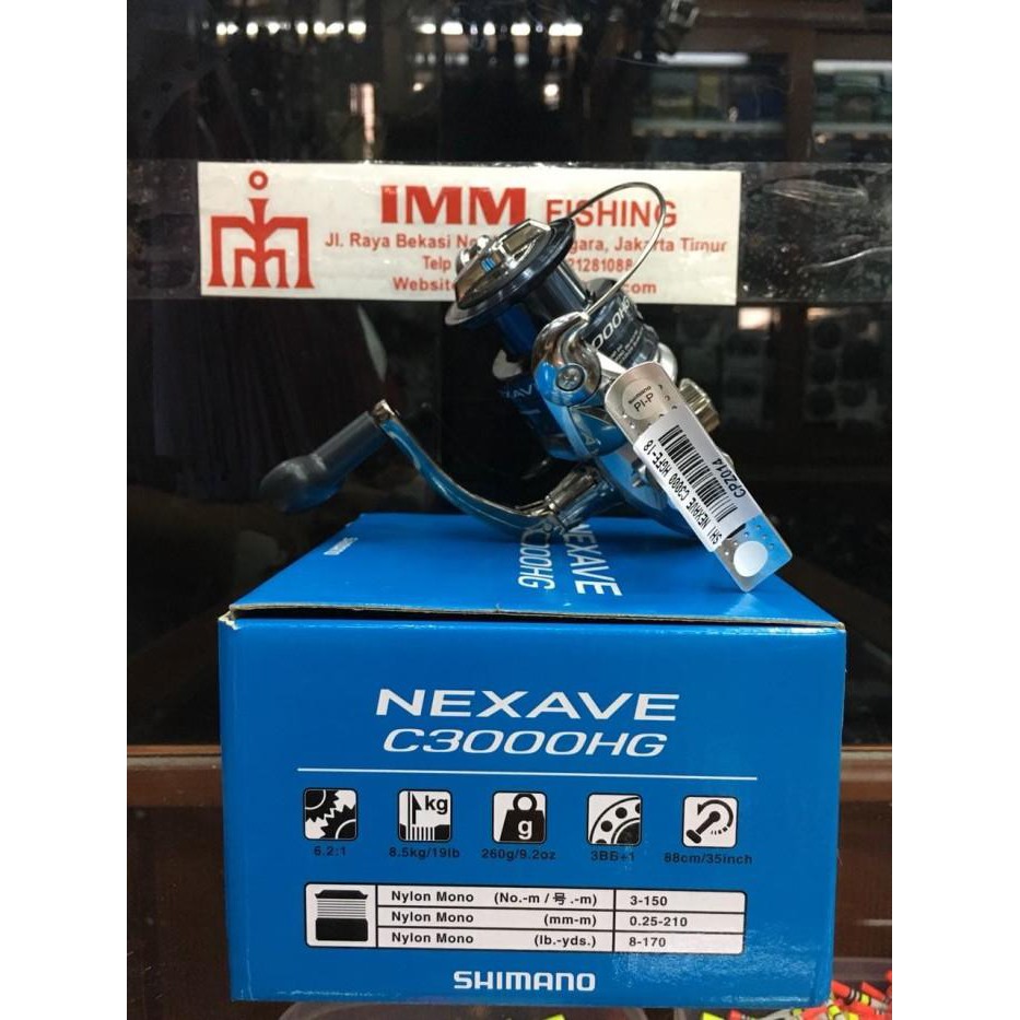 alat pancing mantul habis Reel Shimano Nexave C 3000 HG