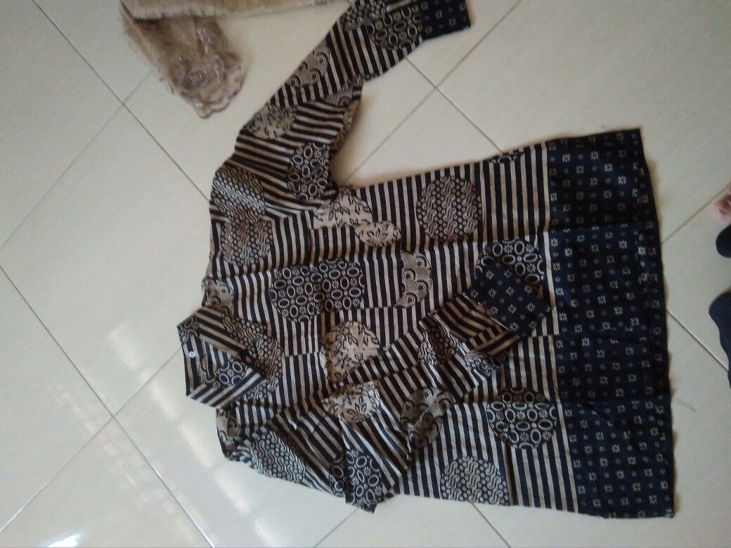 Wou Batik Couple Shofia Estetika Brokat  - Couple Modern Batik Couple Sarimbit Brokat Kebaya - Bs052