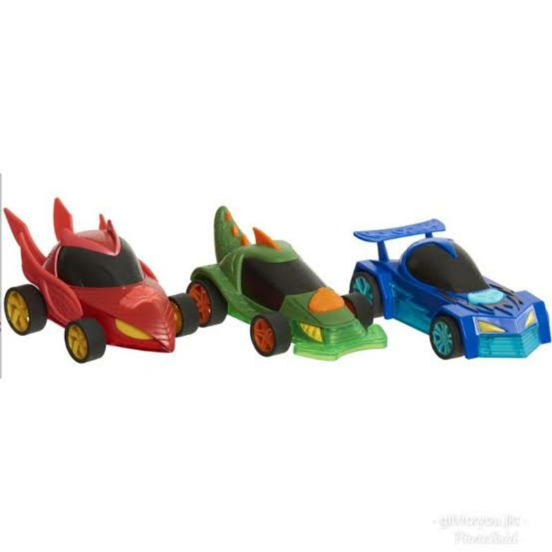 ori original pj masks pjmasks glow wheelers car mobil mainan anak vehicle action figure hero robot mobil mobilan cat gekko mobile owl glider light sound bunyi bersuara nyala kadiah kado ultah