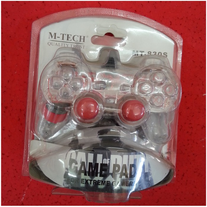 Stick PS PC Laptop Gamepad Single USB M-TECH MT-830S Lampu Joystick