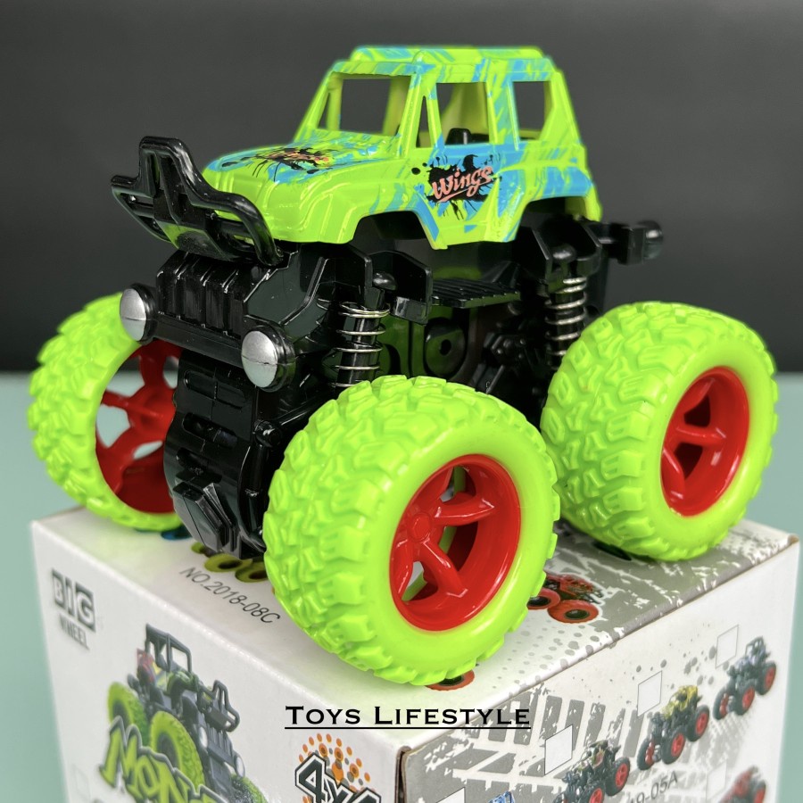 Mainan Anak Mobil Jungkir Balik Big Wheel Monster Zap Stunt Car Lucu