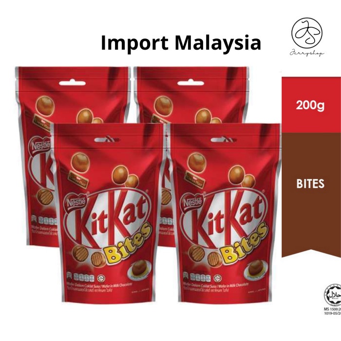 

KIT KAT BITES 200 GRAM COKLAT WAFER BALL KIT KAT BOLA MALAYSIA