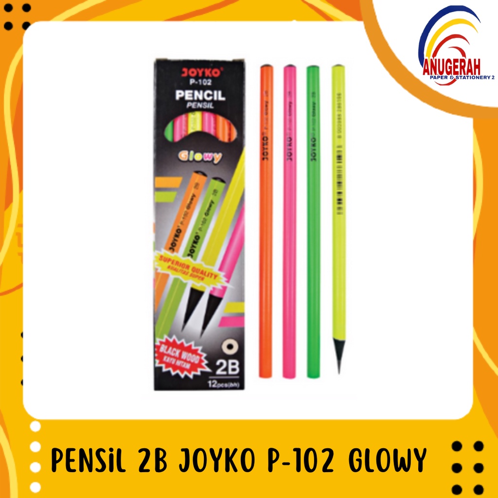 

Pensil 2B Joyko P-102 Glowy (LSN)