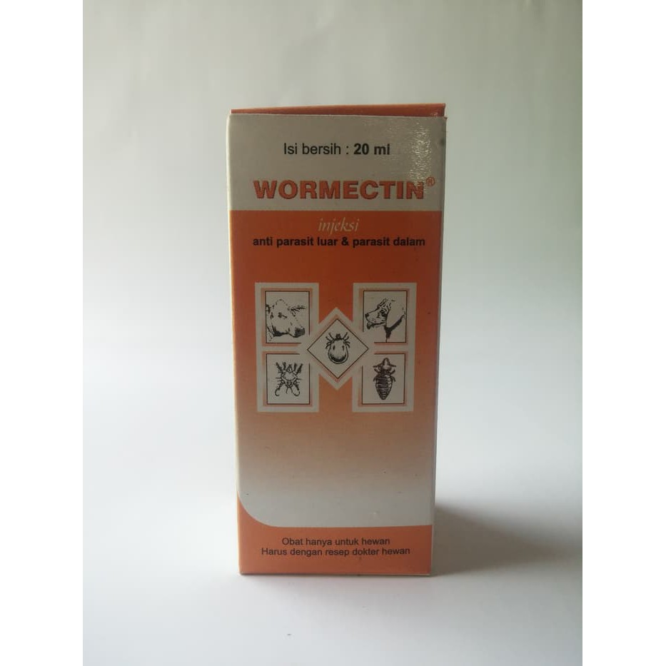 obat untuk ayam, kambing, sapi WORMECTIN 20 ml produksi medion