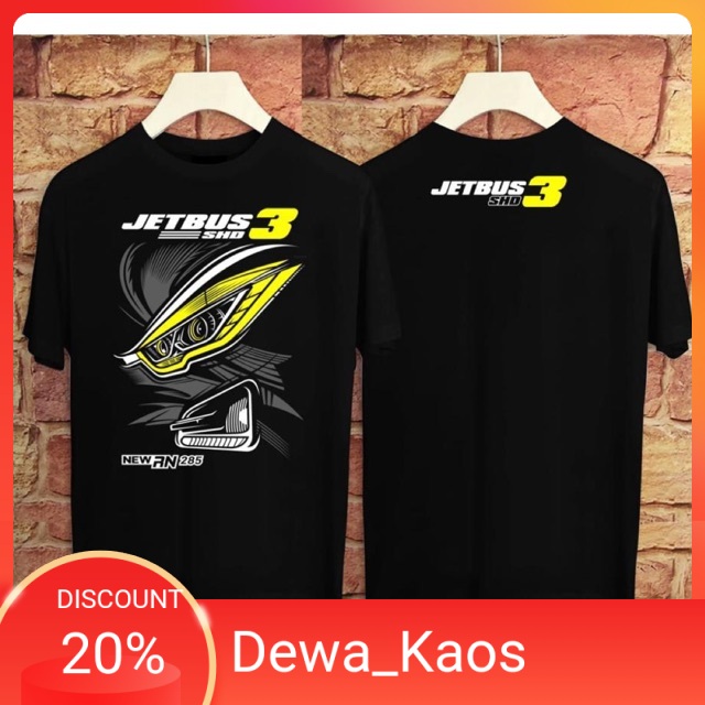 KAOS KEREN JETBUS EYE / kaos jetbus / kaos jetbus scania / kaos busmania / kaos bismania