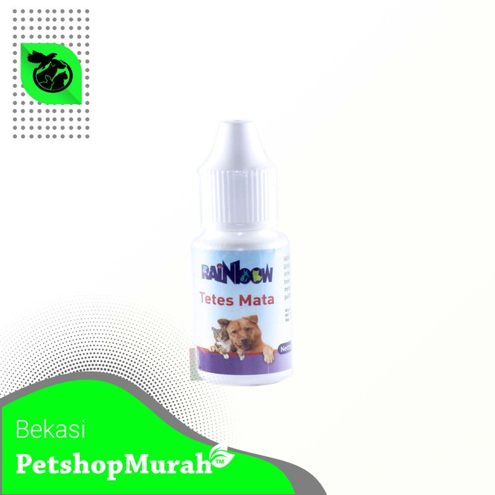 Obat Tetes mata Kucing Anjing kelinci Mata merah Radang Rainbow 8 Ml