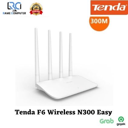 Tenda F6 Wireless N300 Easy Setup Router - 4 Antena