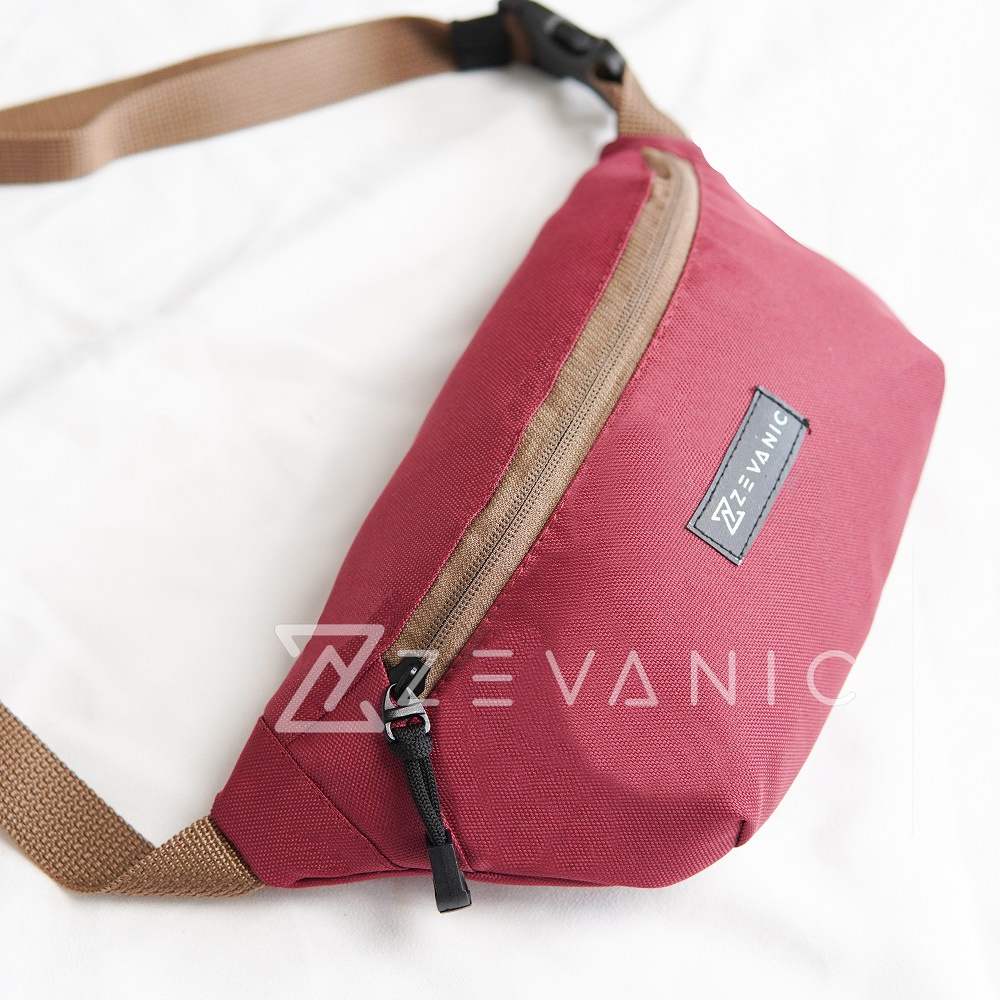 Waistbag / Waisbag / Waitsbag / Alvin Tas Pinggang Pria Trendy Bahan Cordura Premium  | Devva.Id