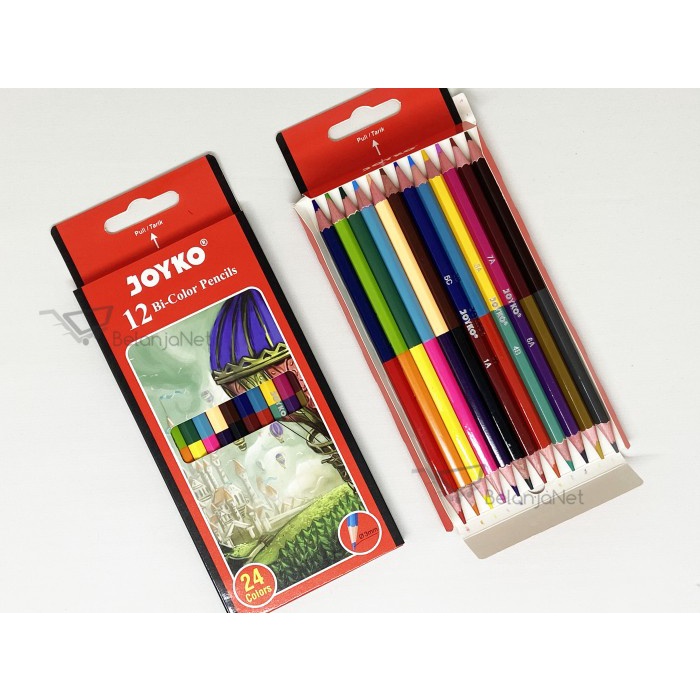 

Jual Pensil Warna Bi-Color Joyko Cp-Bi101 1 Set 24Warna Gilaa!!!