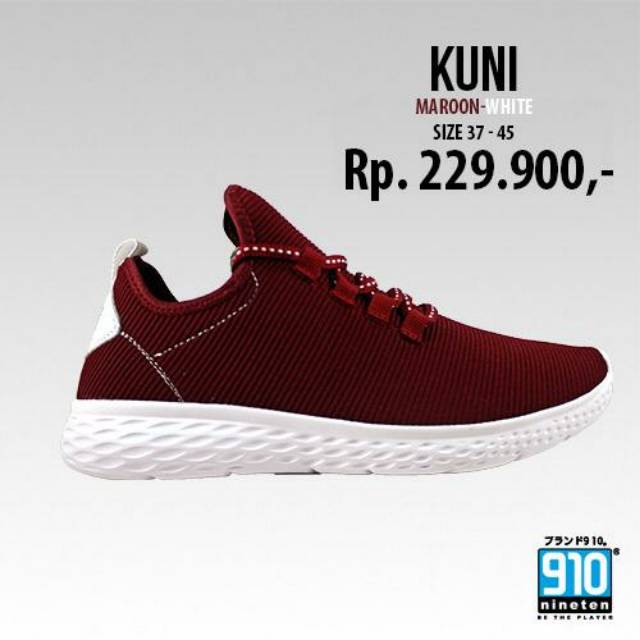  Sepatu  nineten kuni maroon Shopee Indonesia