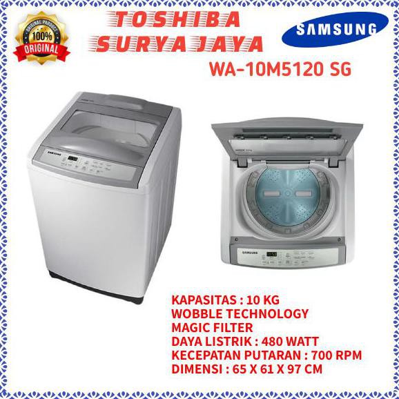 Mesin Cuci 1 tabung Samsung WA-10M5120 kaps.10 Kg